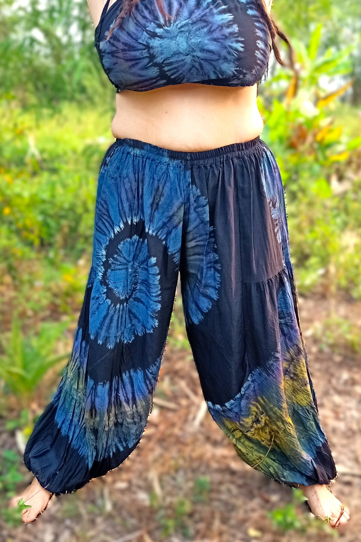 Blue Swirl Harem Pants