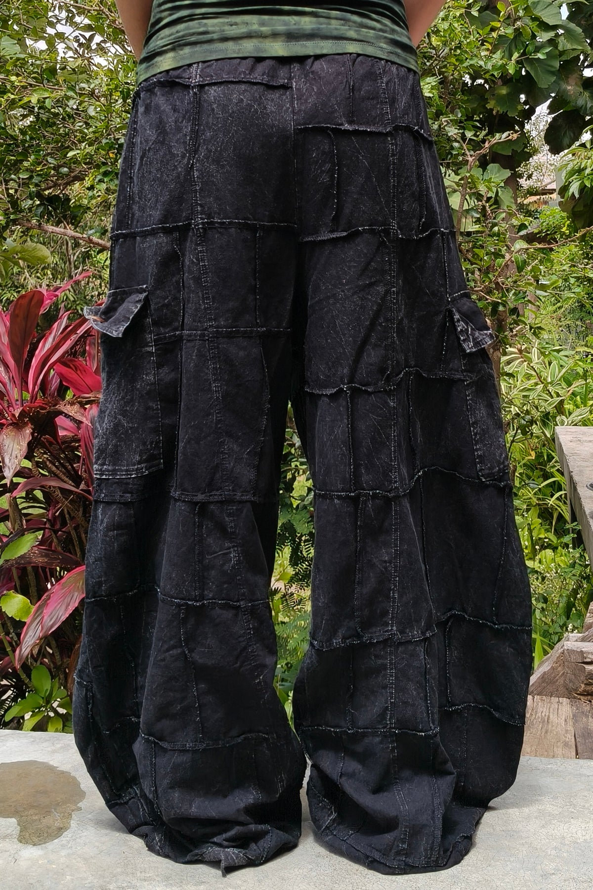 Black Cargo Joggers