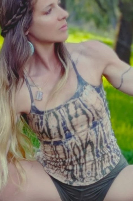 Jasper Tie Dye Lace Up Tank