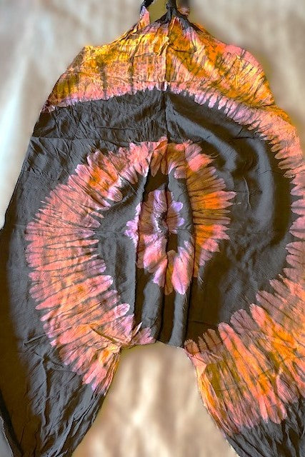 Purple Orange Swirl Tie Dye Jumpsuit