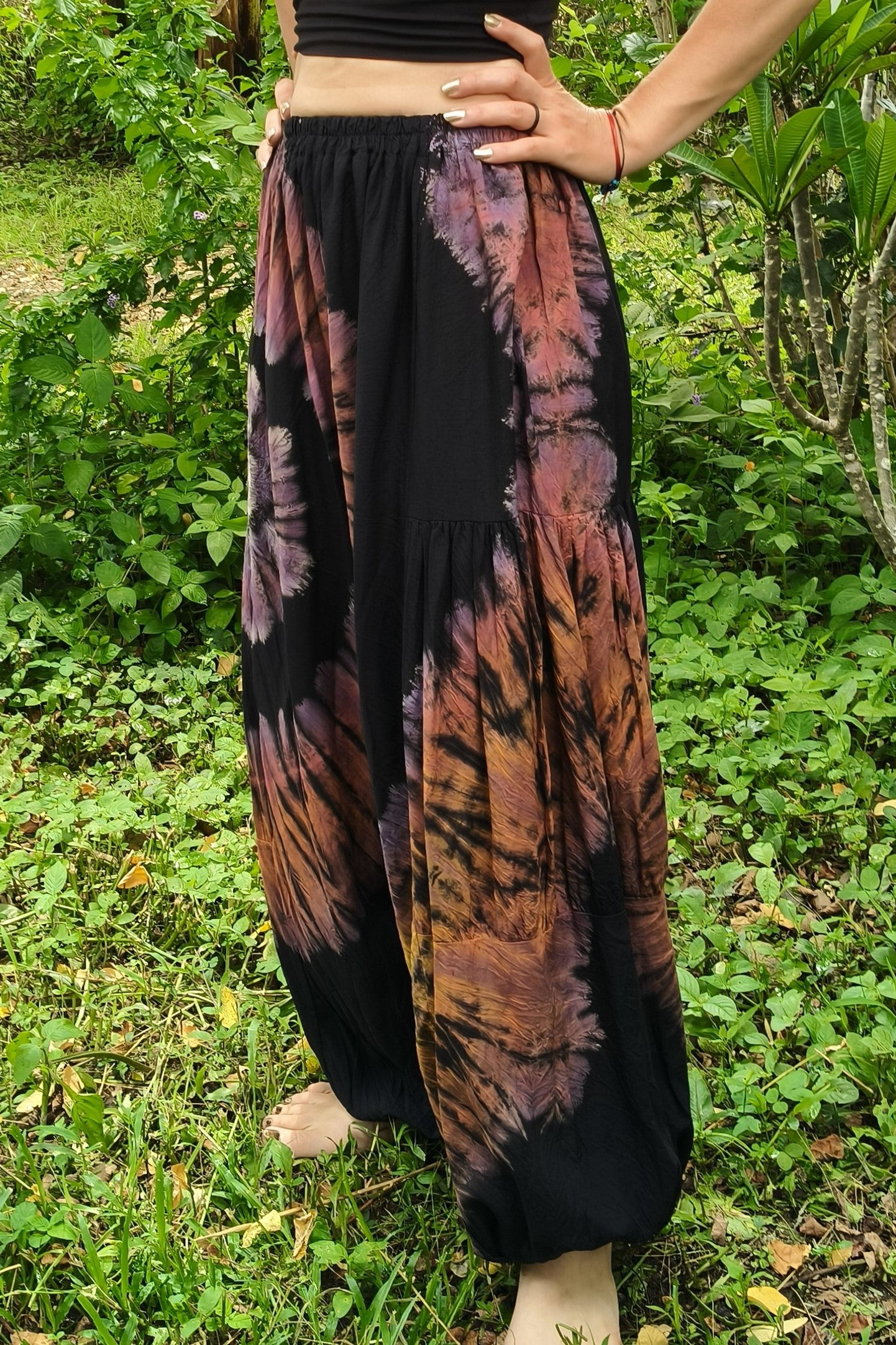 Purple Swirl Harem Pants