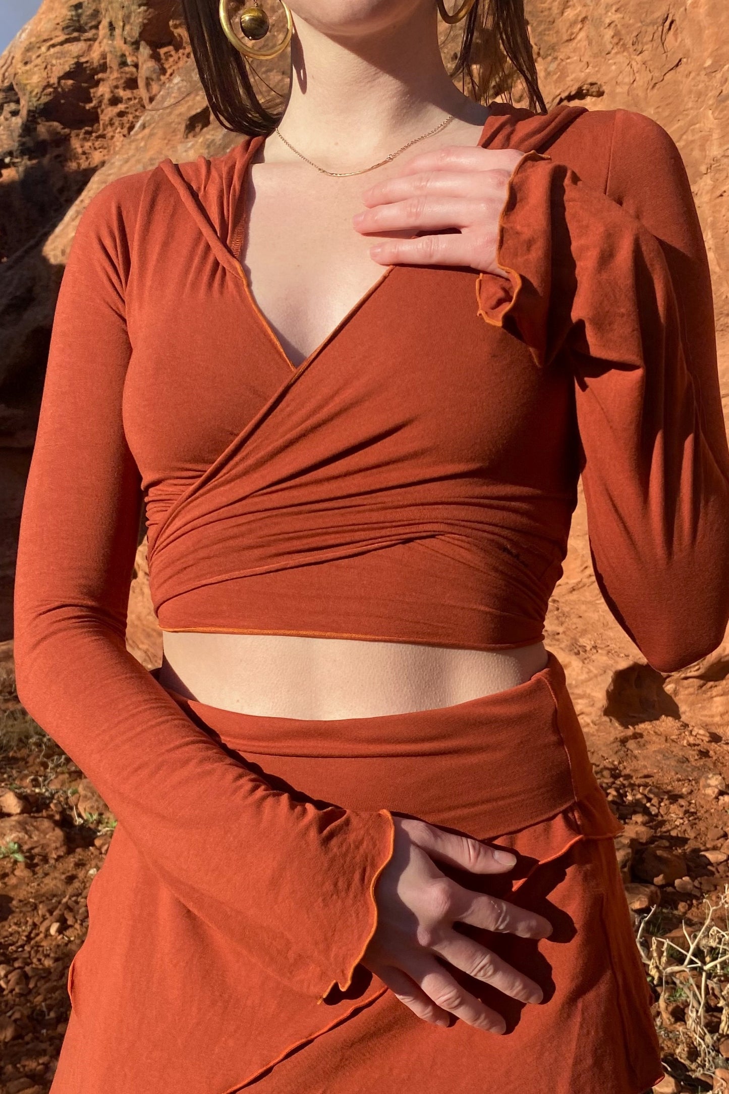 Rust Ninja Wrap Long Sleeve