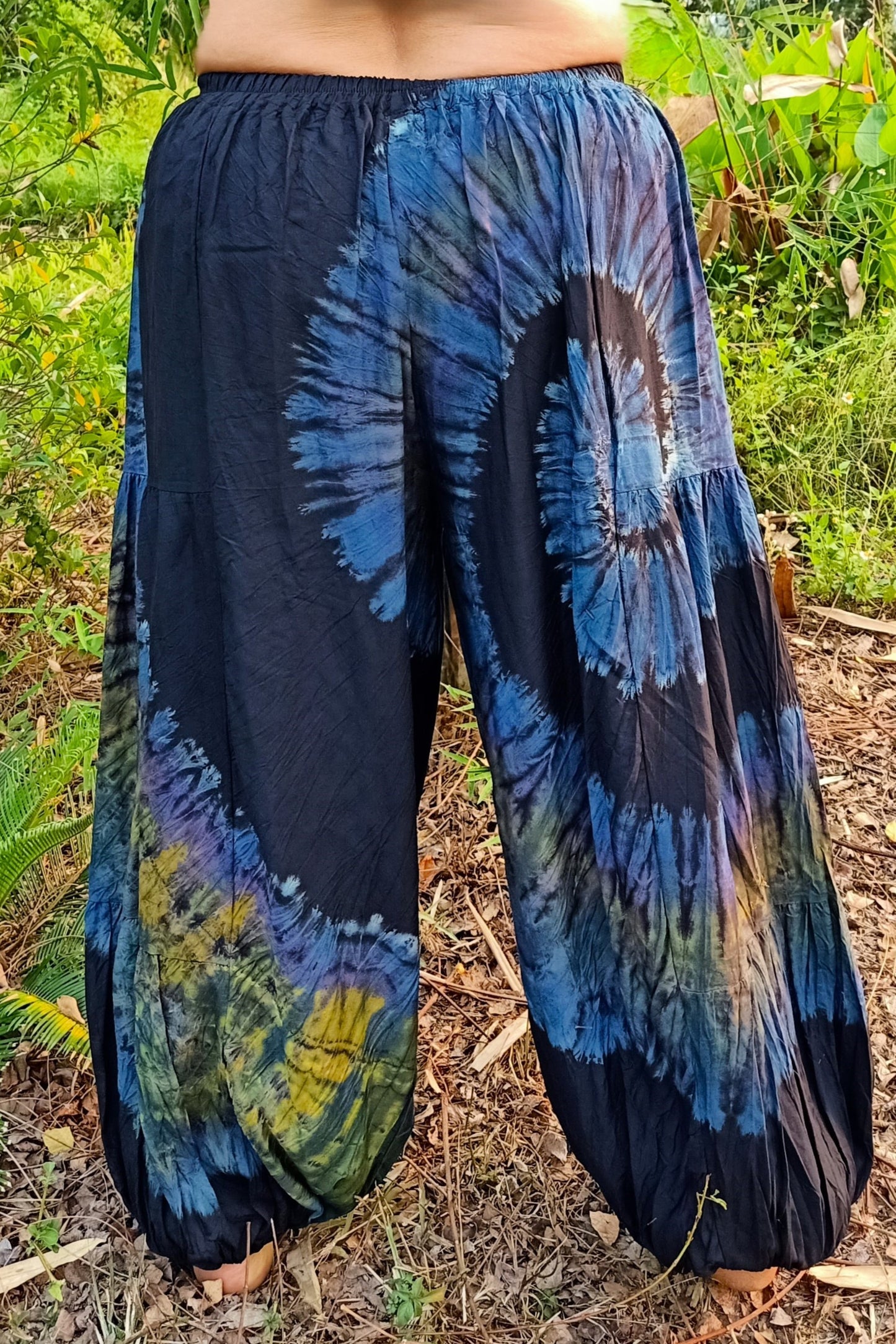 Blue Swirl Harem Pants