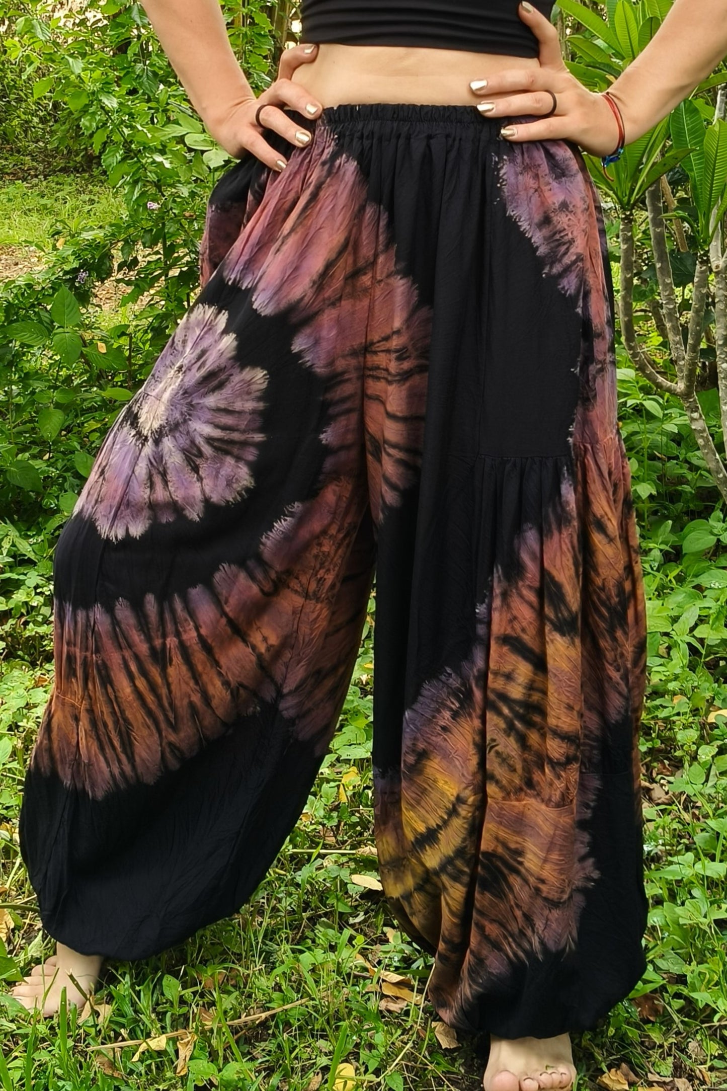 Purple Swirl Harem Pants