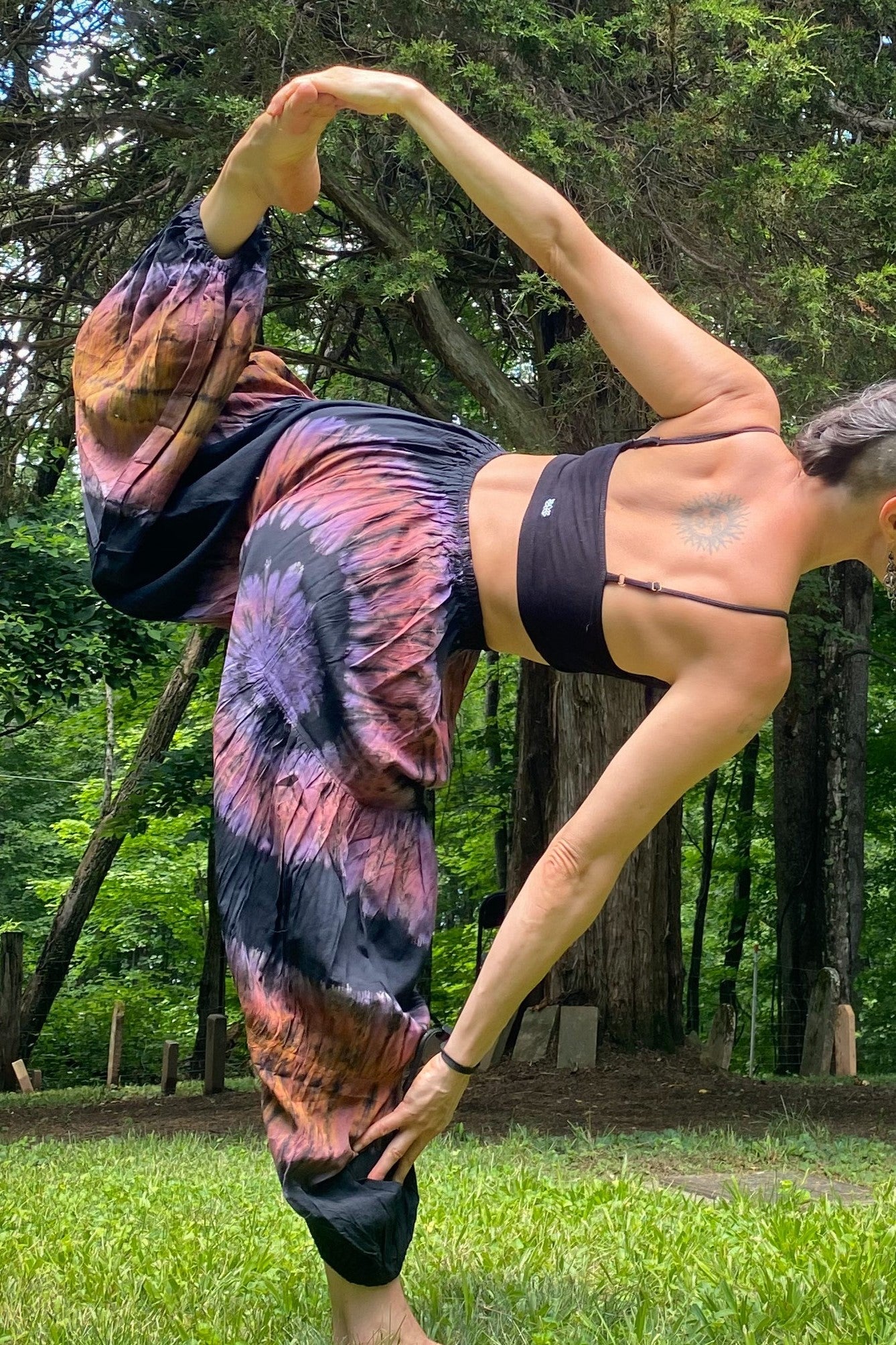 Purple Swirl Harem Pants