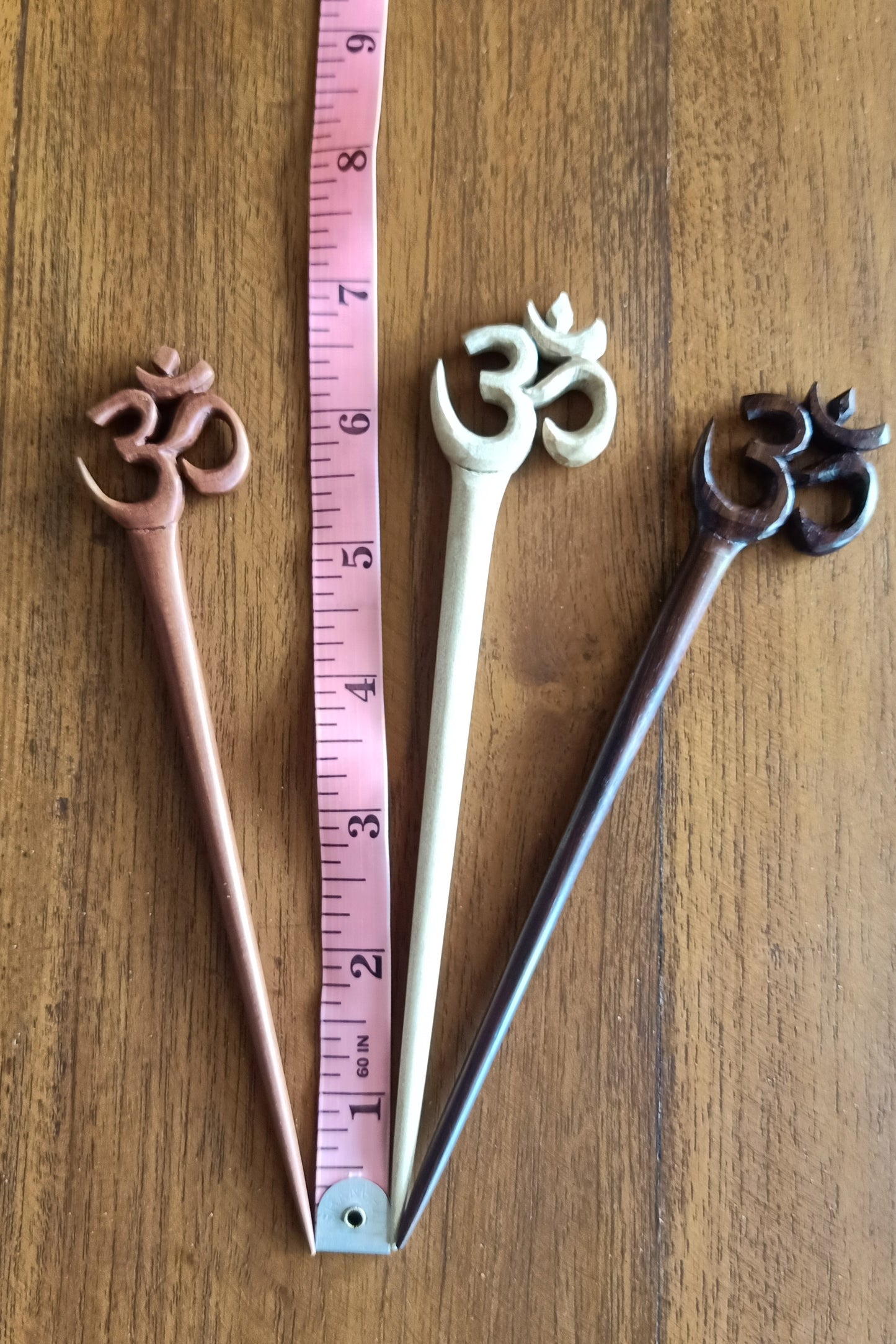 Om Sign Hair Sticks