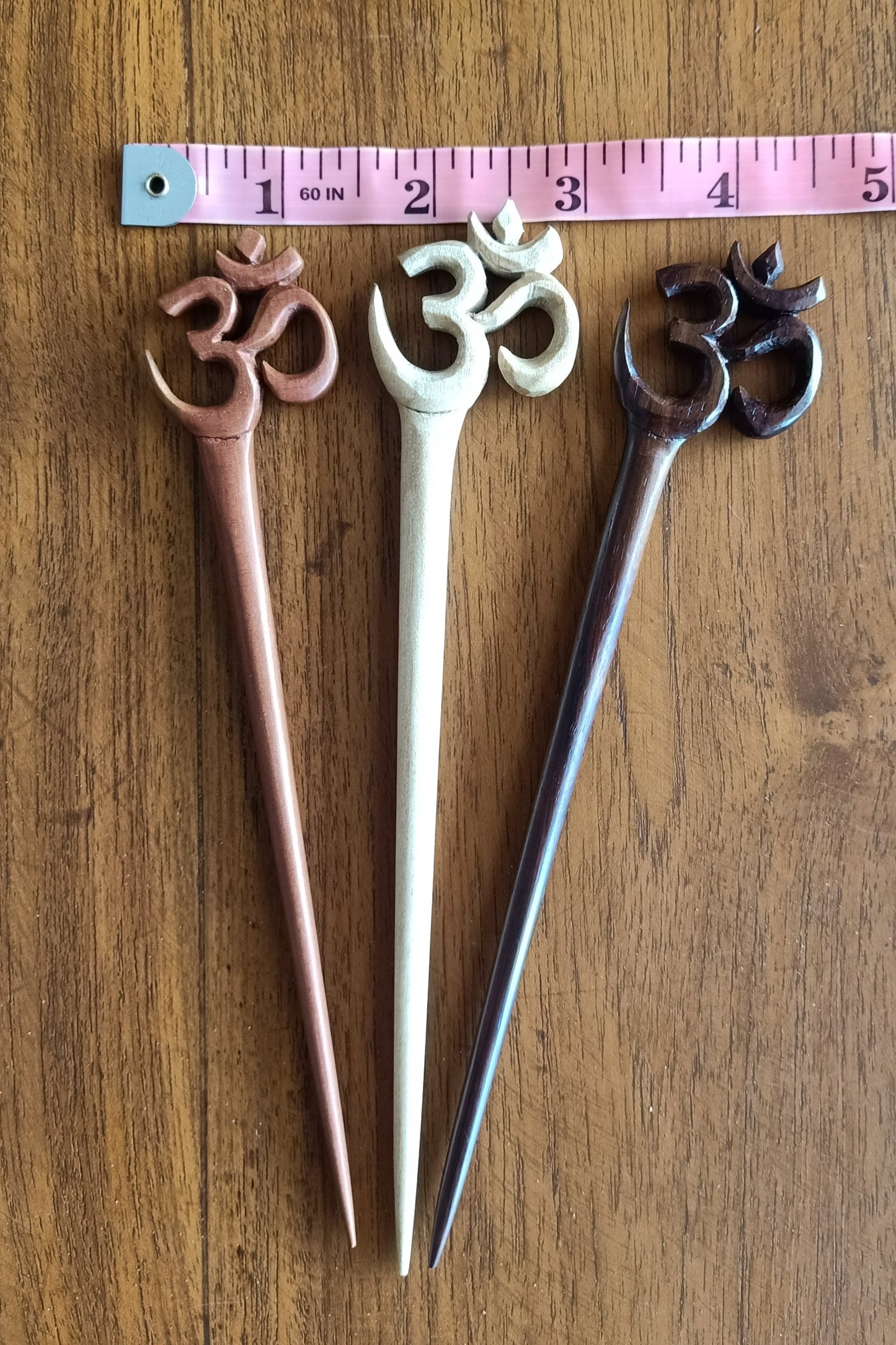 Om Sign Hair Sticks