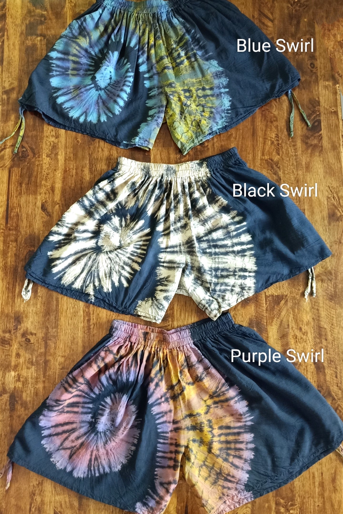 Lightning Tie Dye Baggy Shorts