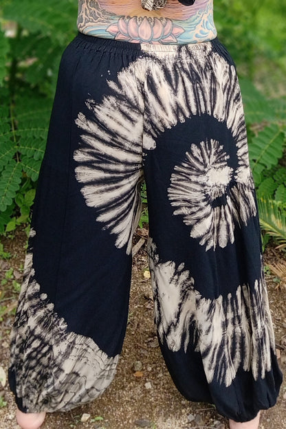 Black Swirl Harem Pants