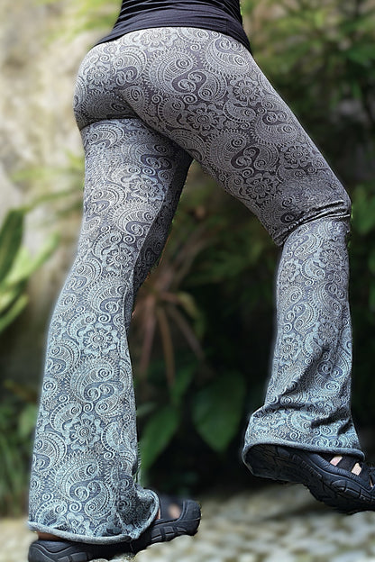 Black/White Paisley Flares