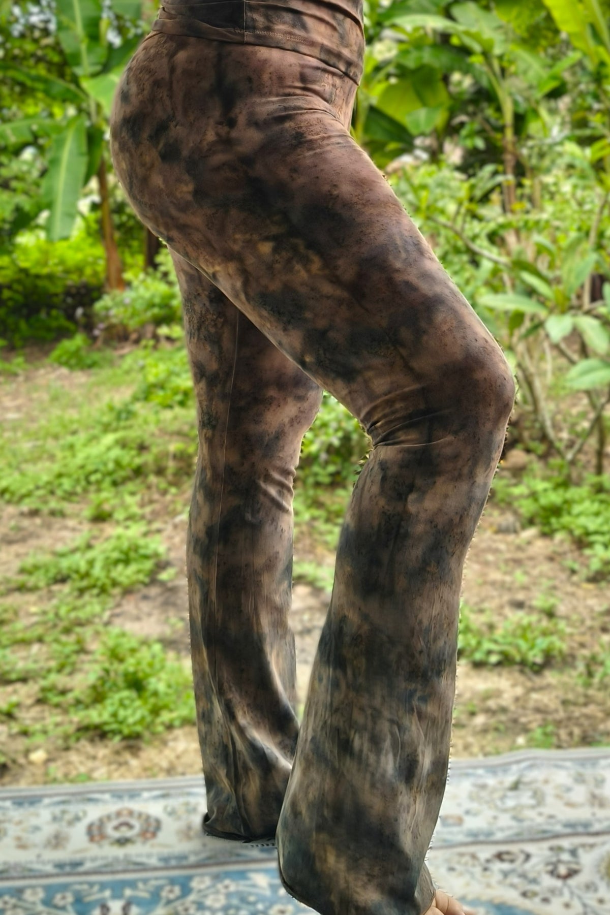 Brown Smoke Flared Pants