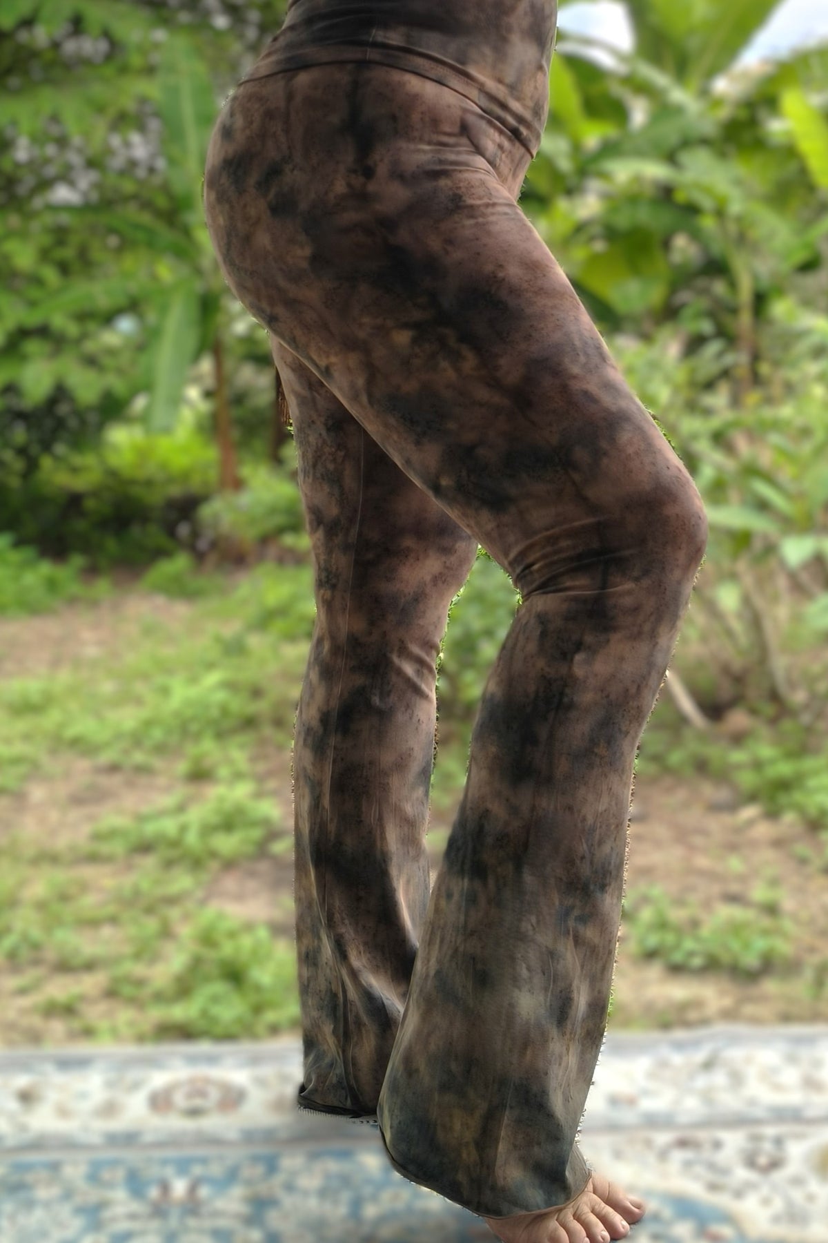 Brown Smoke Flared Pants