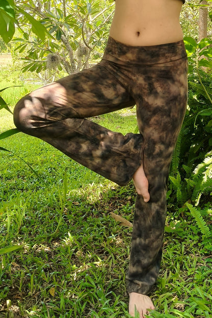 Brown Smoke Flared Pants
