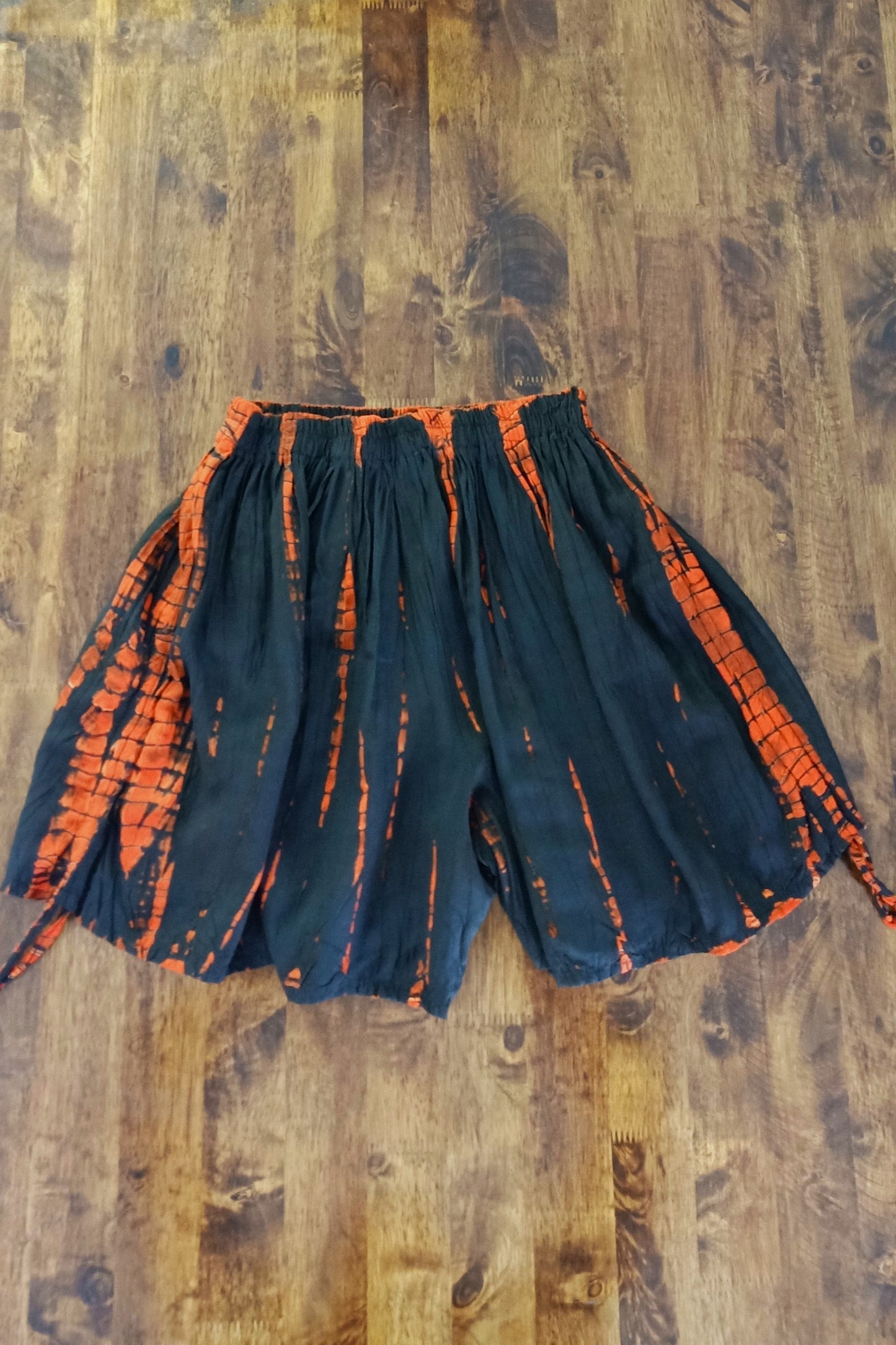 Fire Tie Dye Baggy Shorts