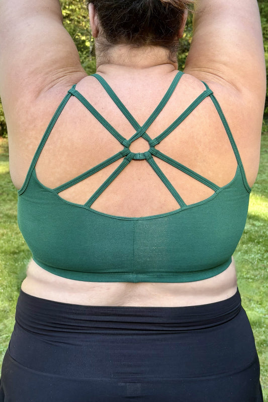 Forest Sunburst Sports Bra
