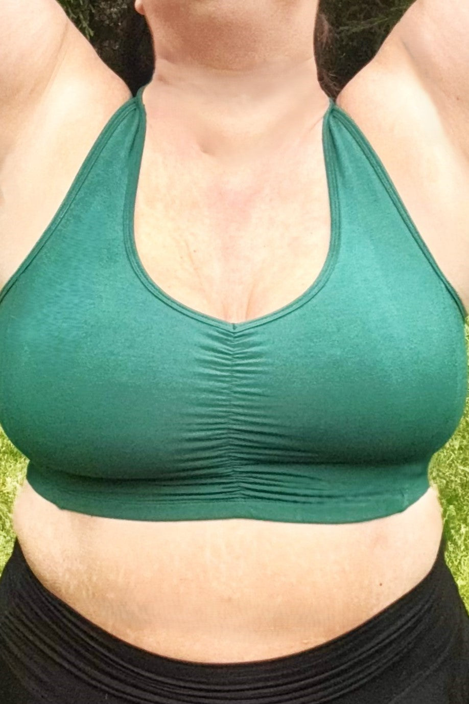 Forest Sunburst Sports Bra