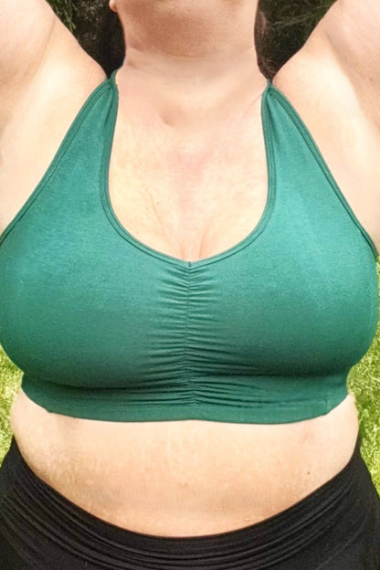 Forest Sunburst Sports Bra