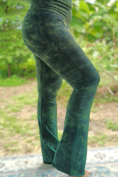 Green Haze Flared Pants