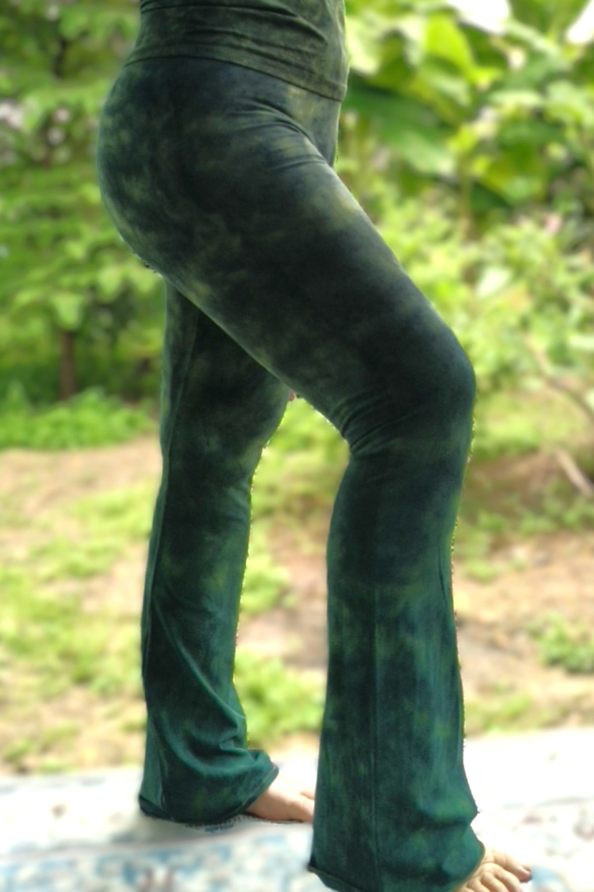 Green Haze Flared Pants