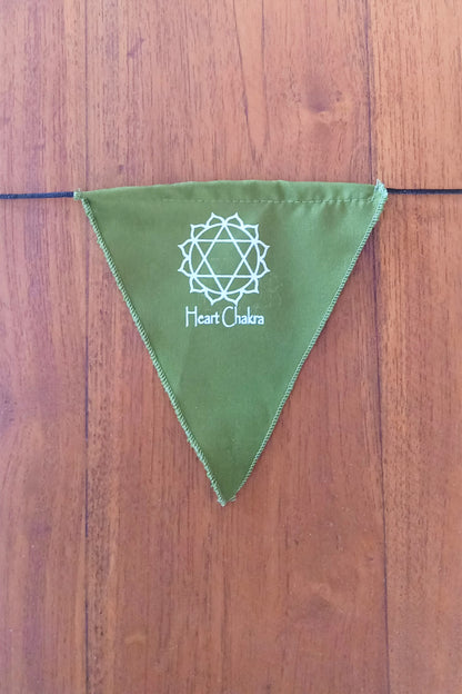 Triangle Printed Chakra Flags