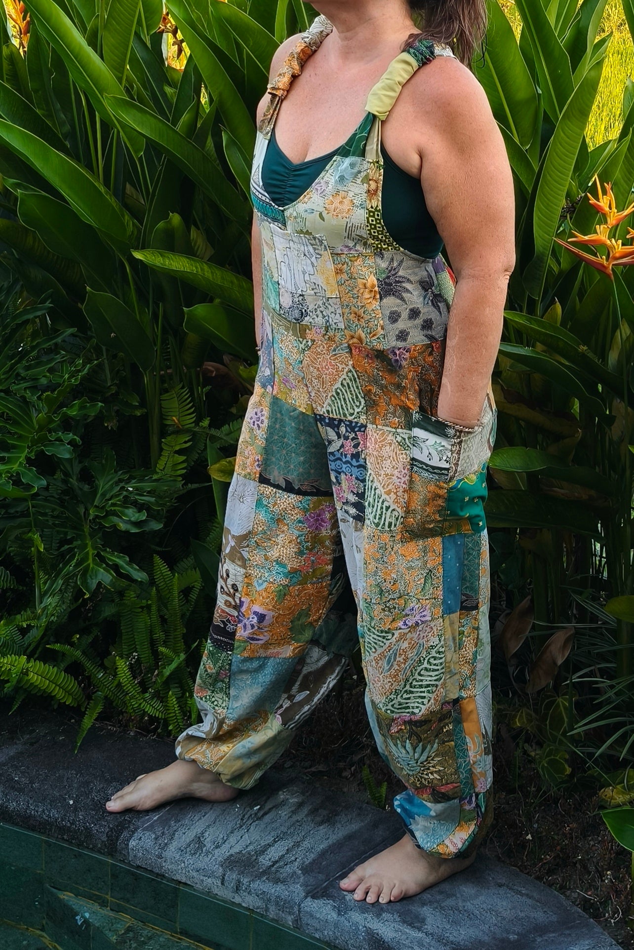 Baggy Patchwork Jumpsuit