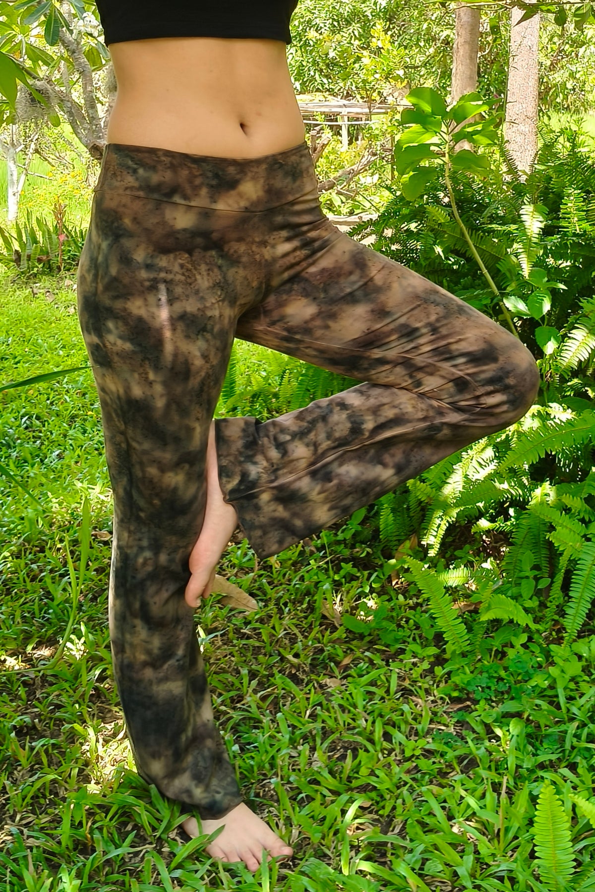 Brown Smoke Flared Pants