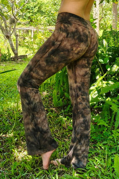 Brown Smoke Flared Pants