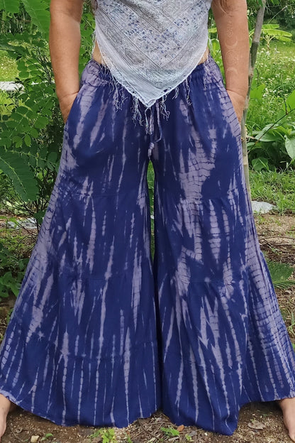 Thalia Pants in Periwinkle Tie Dye