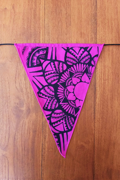 Rainbow Tribal Print Flags