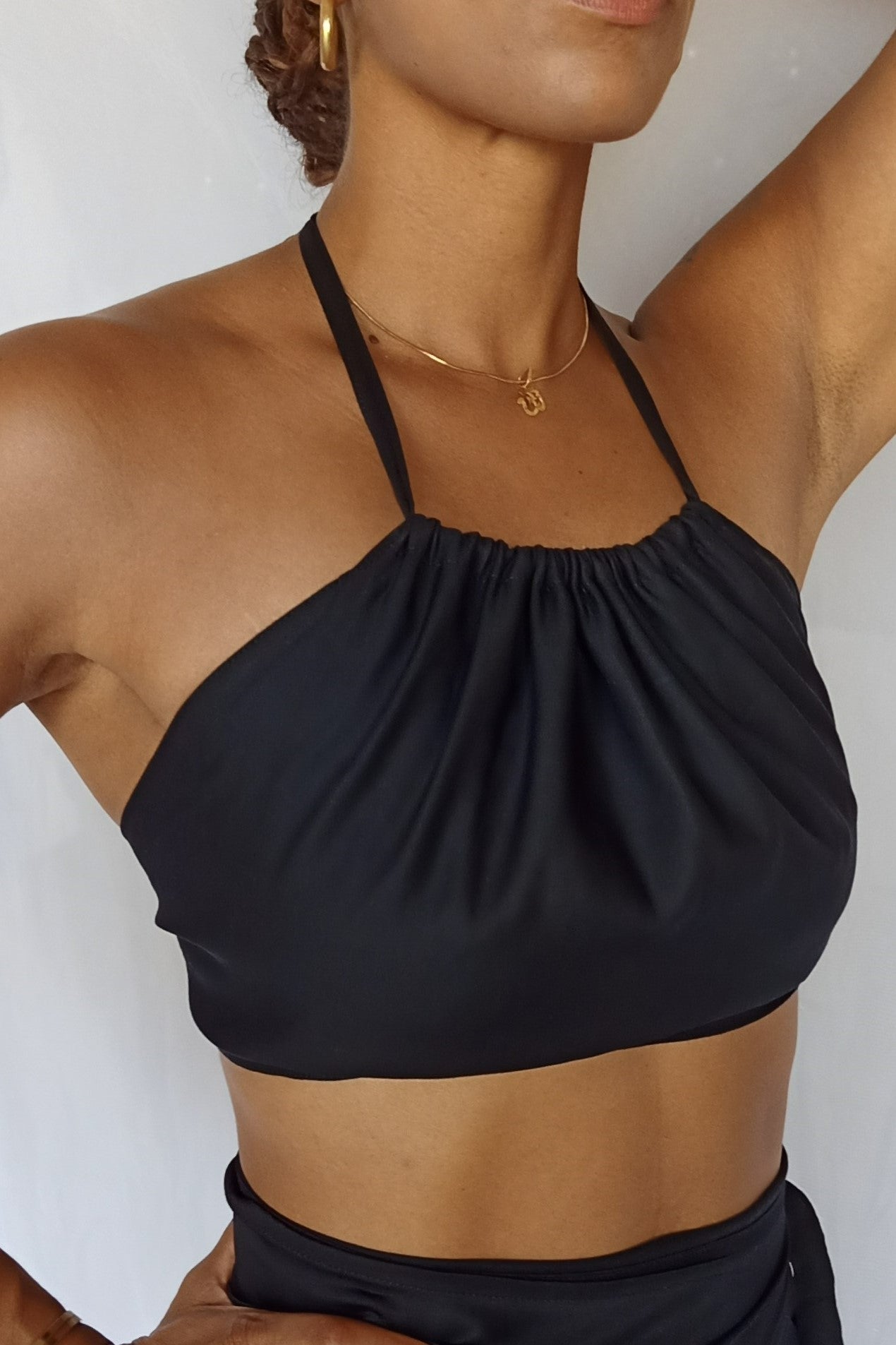 Halter Top in Onyx