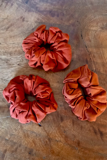 Rust Scrunchie 3 Pack