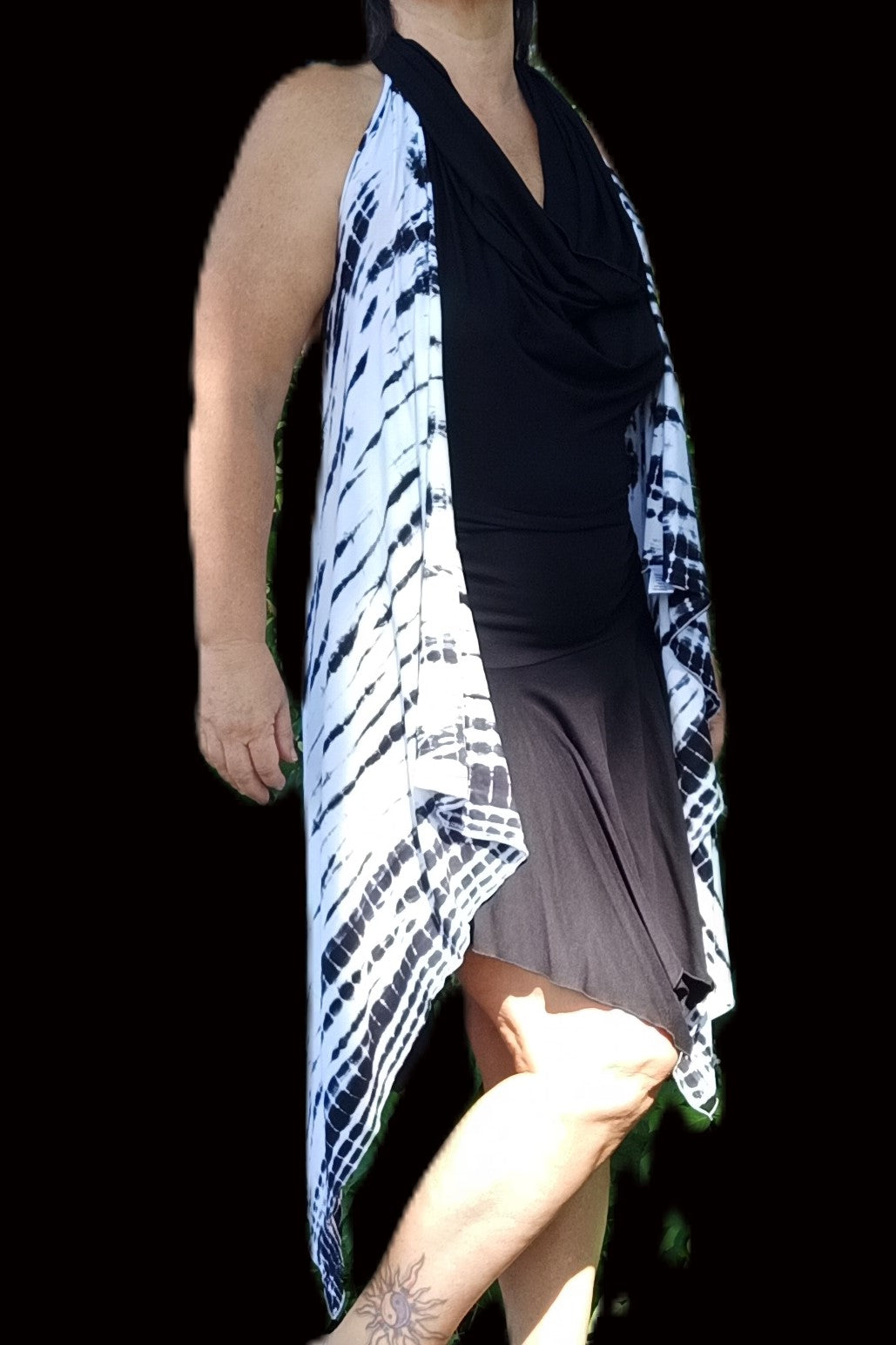 Wrap Dress/Backless Vest in Tao