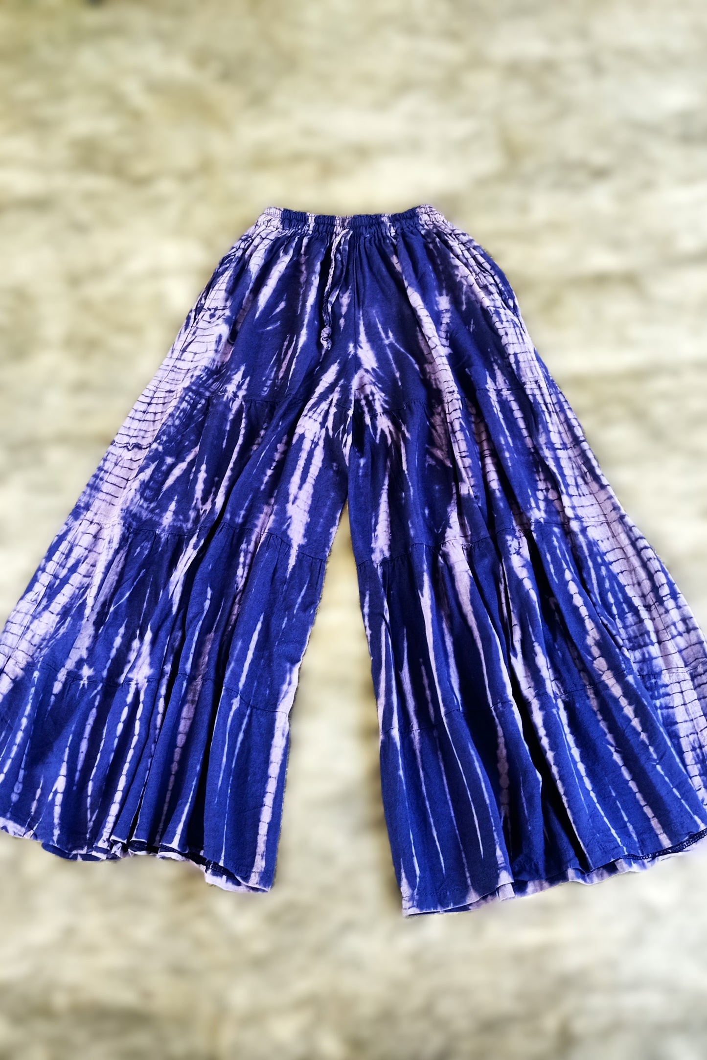 Thalia Pants in Periwinkle Tie Dye