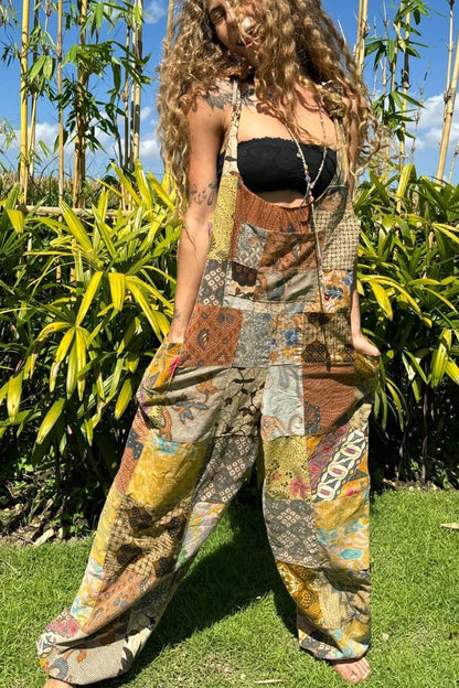 Baggy Patchwork Jumpsuit