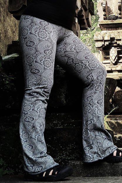 Black/White Paisley Flares