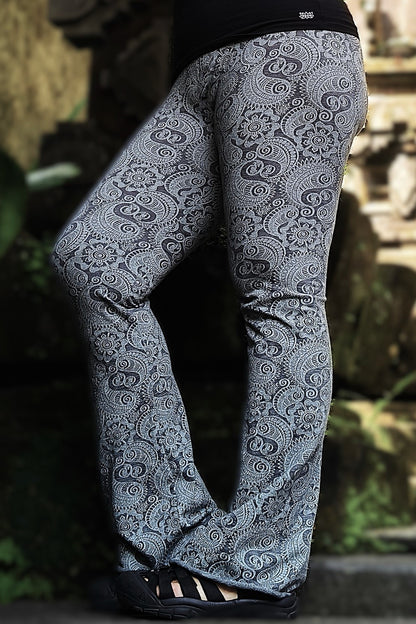 Black/White Paisley Flares