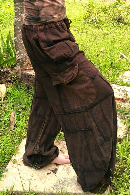 Brown Cargo Joggers