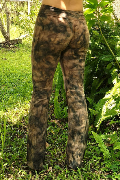 Brown Smoke Flared Pants