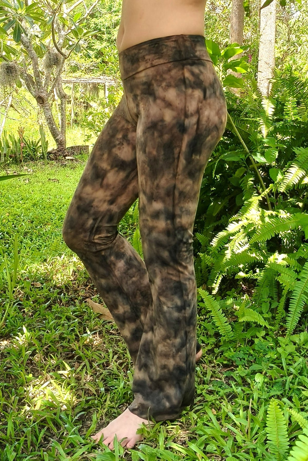 Brown Smoke Flared Pants