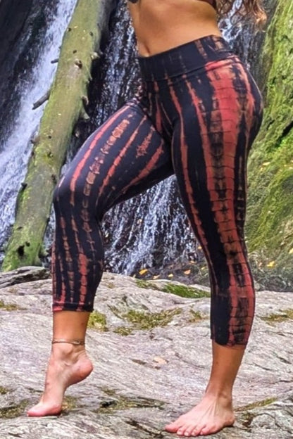 Fire Capri Yoga Pants