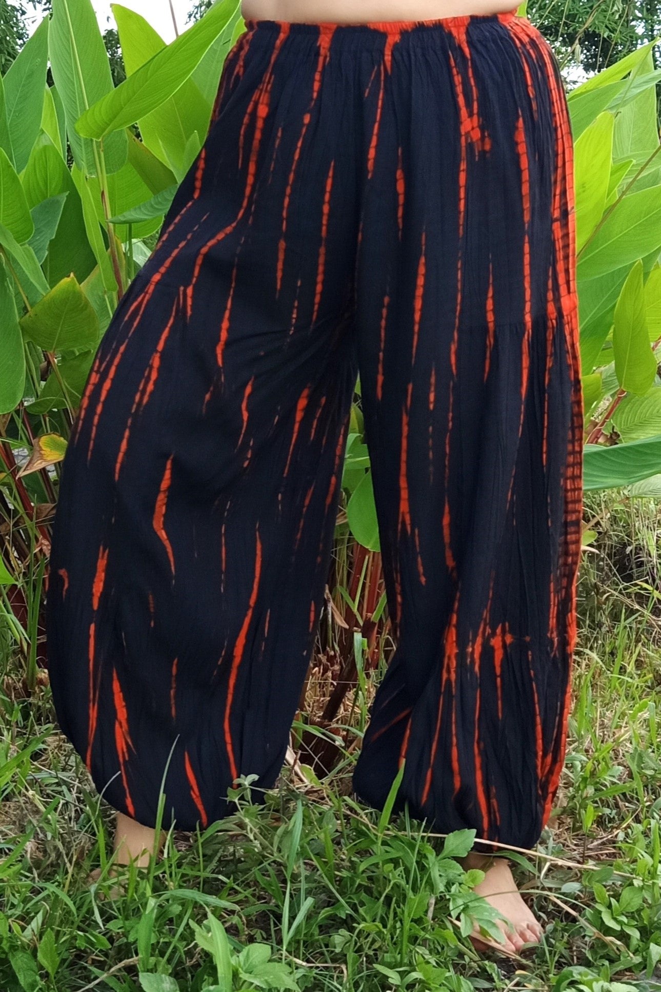 Fire Tie Dye Harem Pants