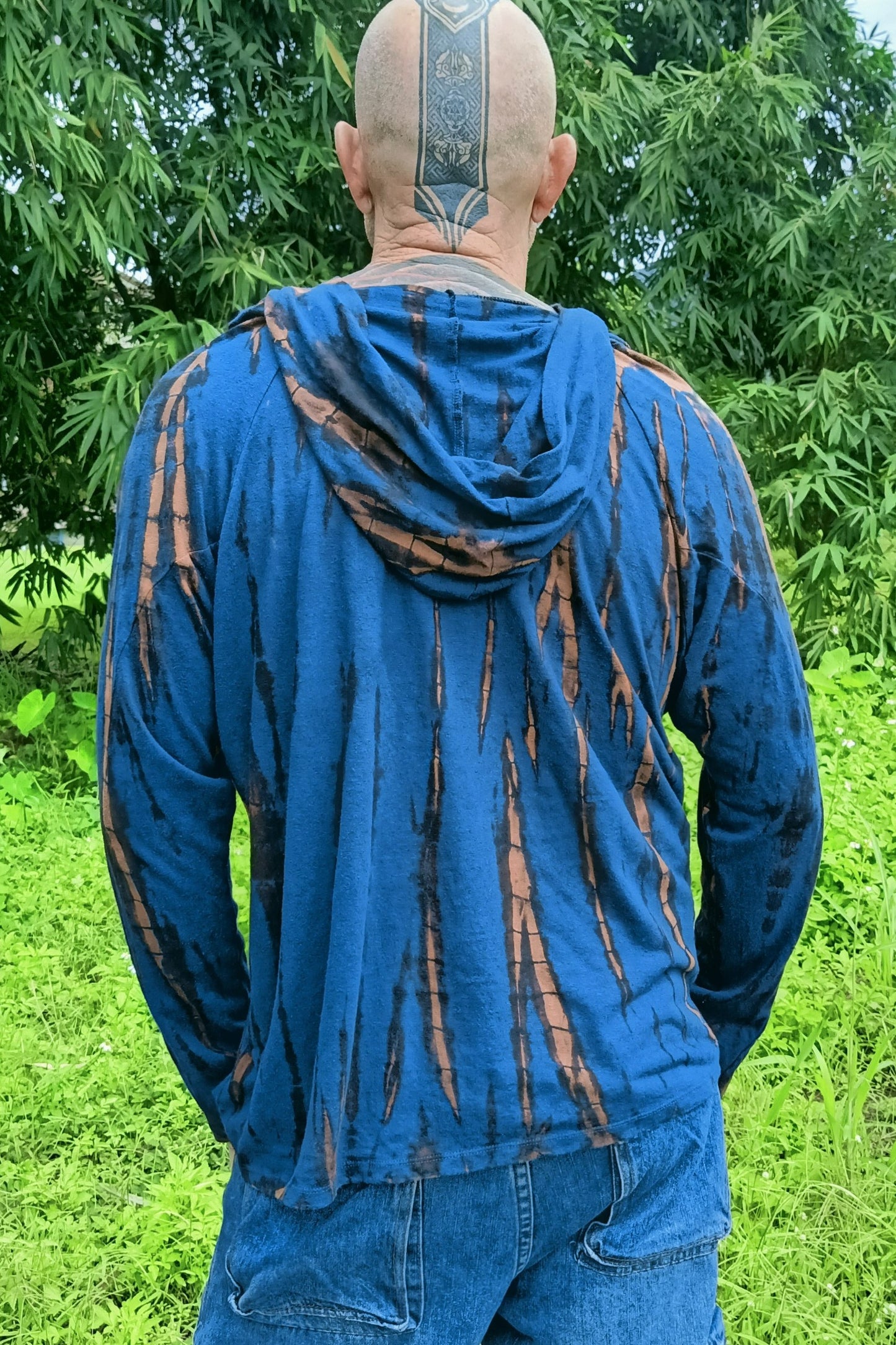 Hemp Hoody in Indigo Earth