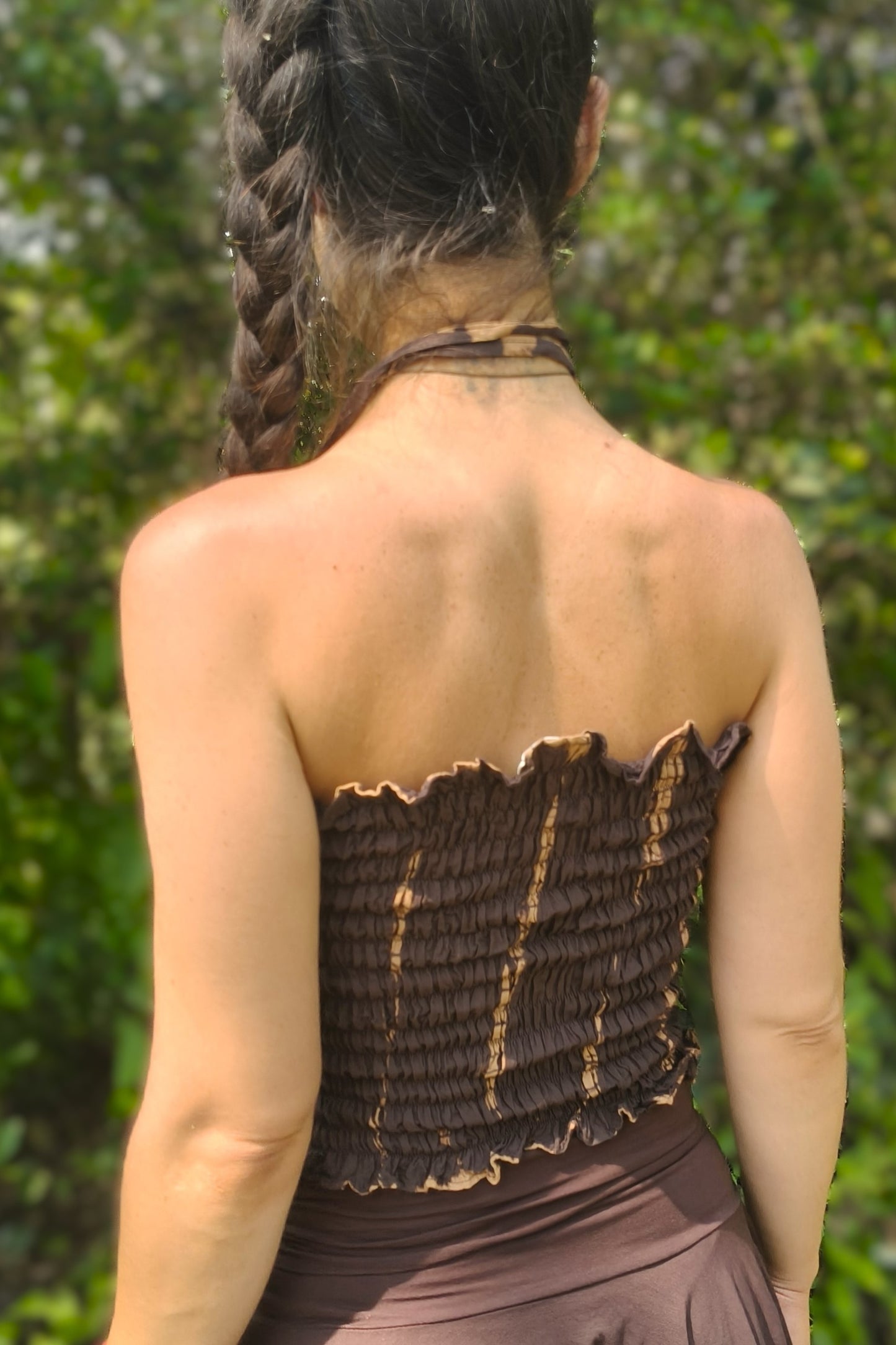 Mocha Latte Cinch Tube Top