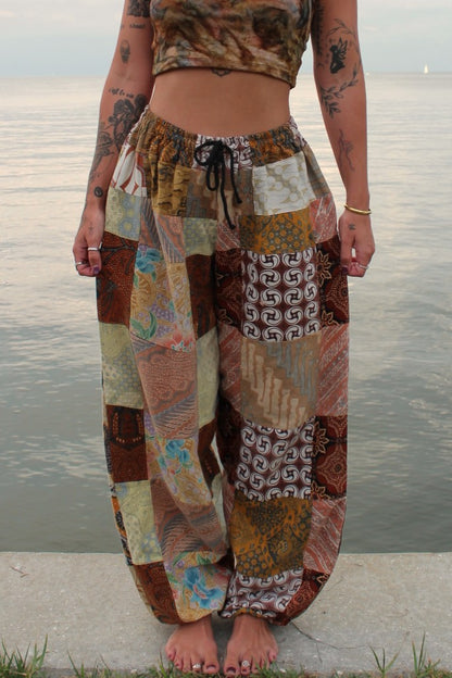 Cotton Bali Patchwork Joggers