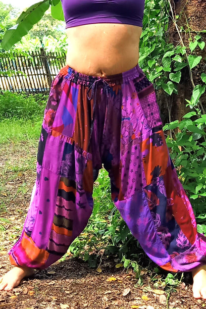 Purple Patchwork Joggers