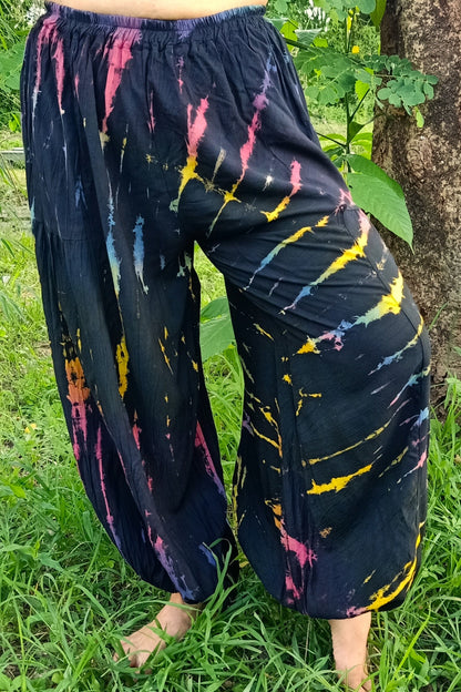 Rainbow Zebra Harem Pants