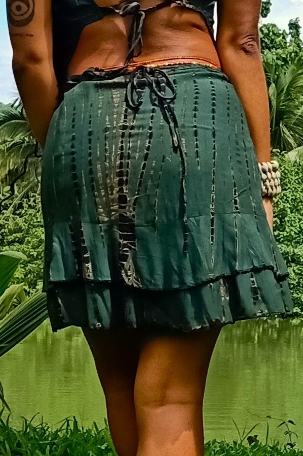 Rainforest Tie Dye Wrap Skirt