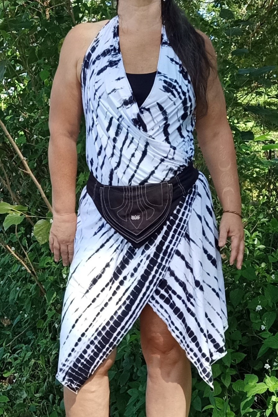Wrap Dress/Backless Vest in Tao