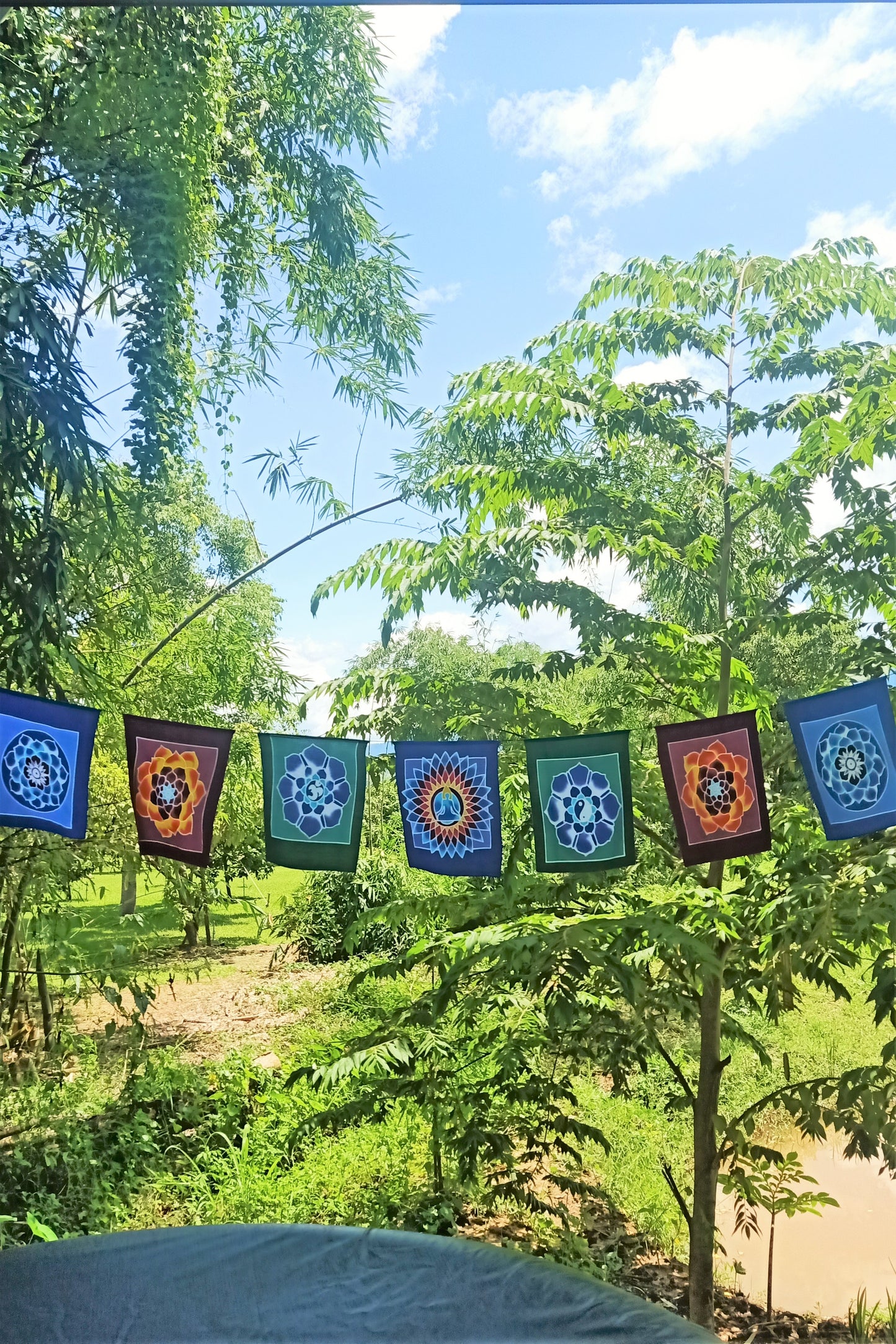 Batik Meditation Flags