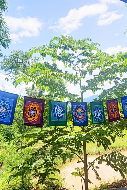 Batik Meditation Flags